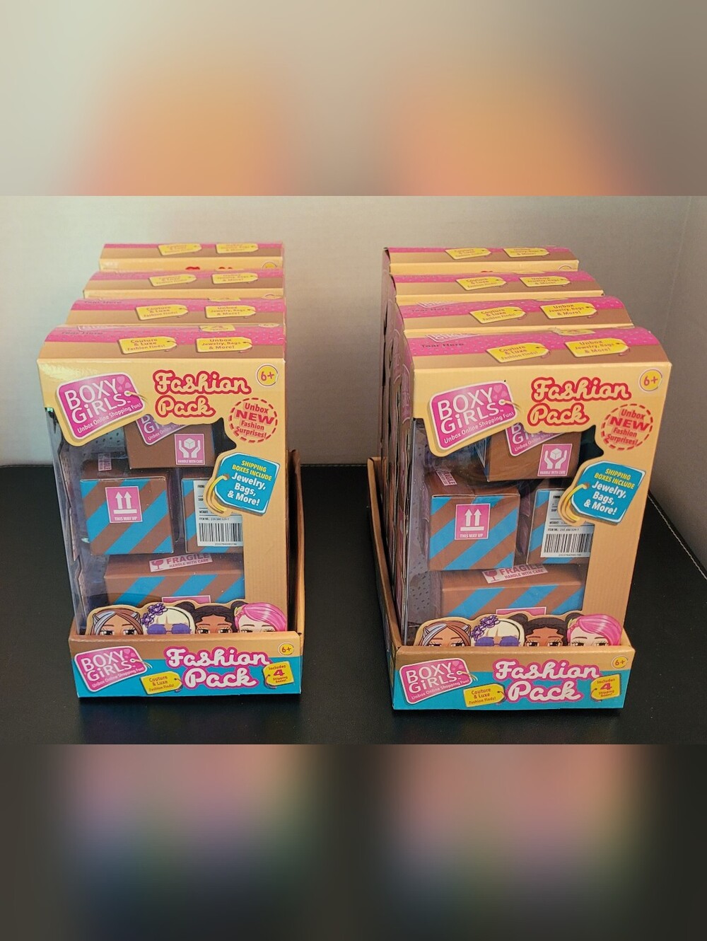 8 Boxy Girls Fashion Packs New 4 Shipping Boxes Per Pack Jewlery Bags And More